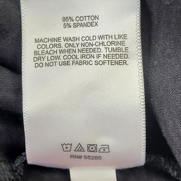 Express mens black with white print crewneck tee shirt size XL - Picture 8 of 9